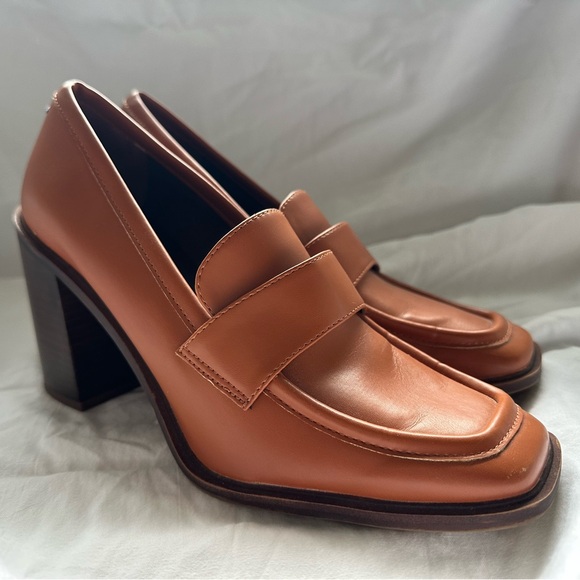 Franco Sarto Stacked Heel Loafer - Picture 3 of 12